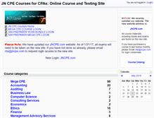Tablet Screenshot of cpe.jncpe.com
